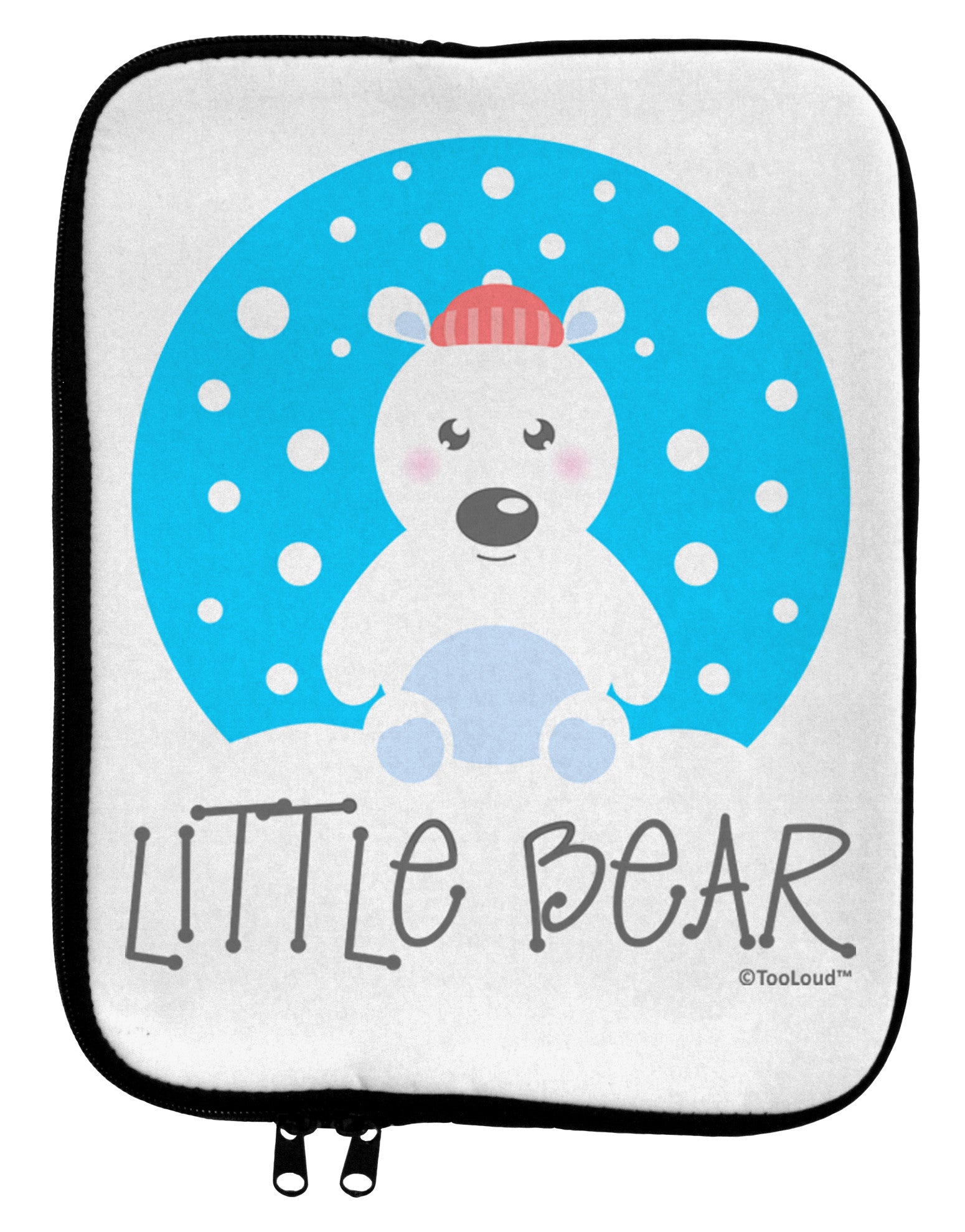 Matching Polar Bear Family - Little Bear 9 x 11.5 Tablet Sleeve by TooLoud-TooLoud-White-Black-Davson Sales