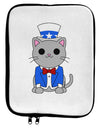 Patriotic Cat 9 x 11.5 Tablet  Sleeve by TooLoud