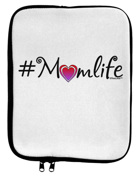 Hashtag Momlife 9 x 11.5 Tablet Sleeve by TooLoud-TooLoud-White-Black-Davson Sales
