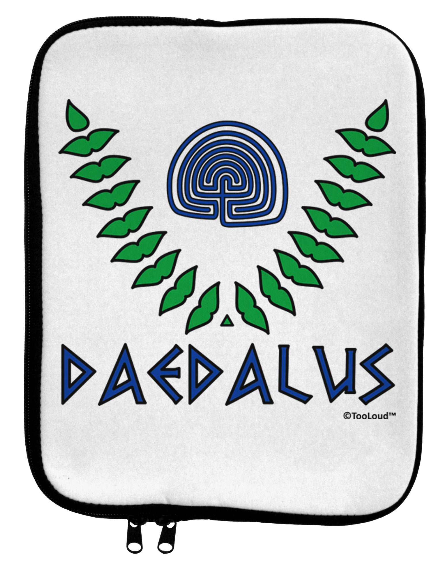 Labyrinth - Daedalus - Greek Mythology Color 9 x 11.5 Tablet Sleeve by TooLoud-TooLoud-White-Black-Davson Sales