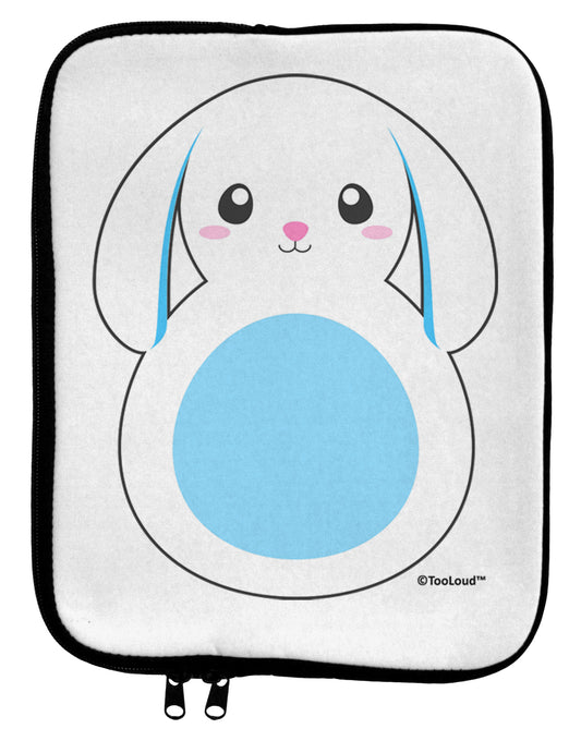 Cute Bunny with Floppy Ears - Blue 9 x 11.5 Tablet Sleeve by TooLoud-TooLoud-White-Black-Davson Sales