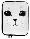 Cute Cat Face 9 x 11.5 Tablet Sleeve by TooLoud-TooLoud-White-Black-Davson Sales