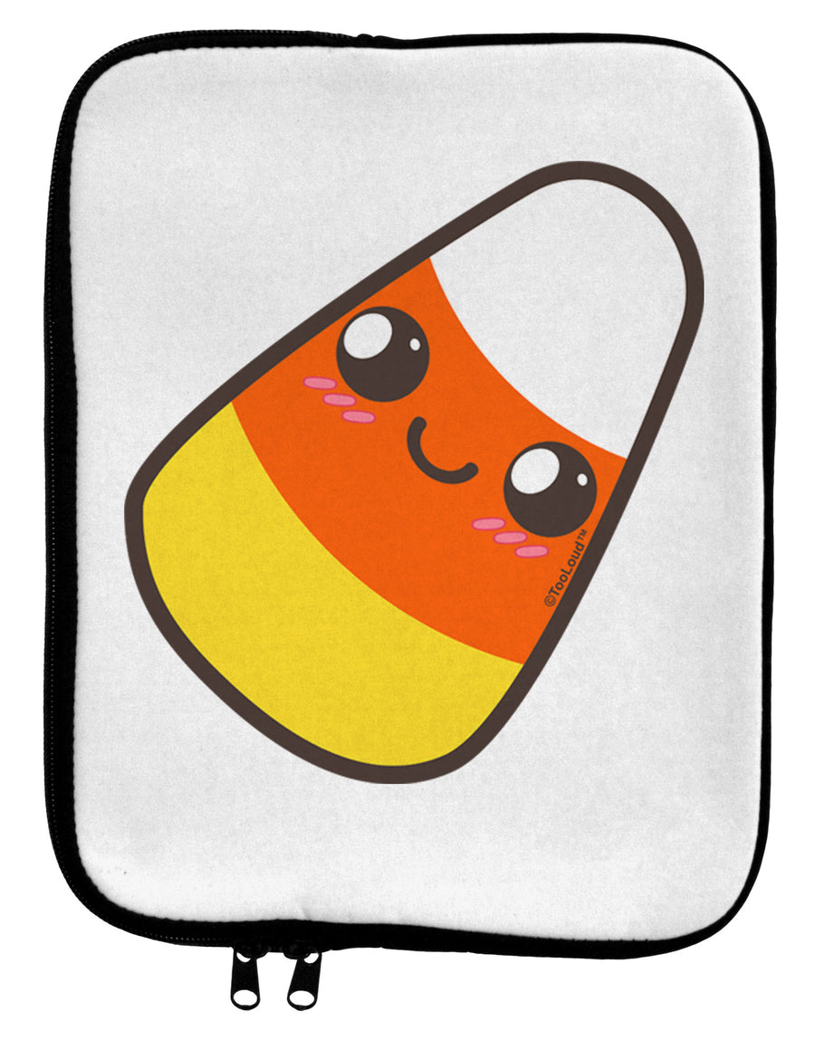 Cute Mother Candy Corn Family Halloween 9 x 11.5 Tablet Sleeve-TooLoud-White-Black-Davson Sales