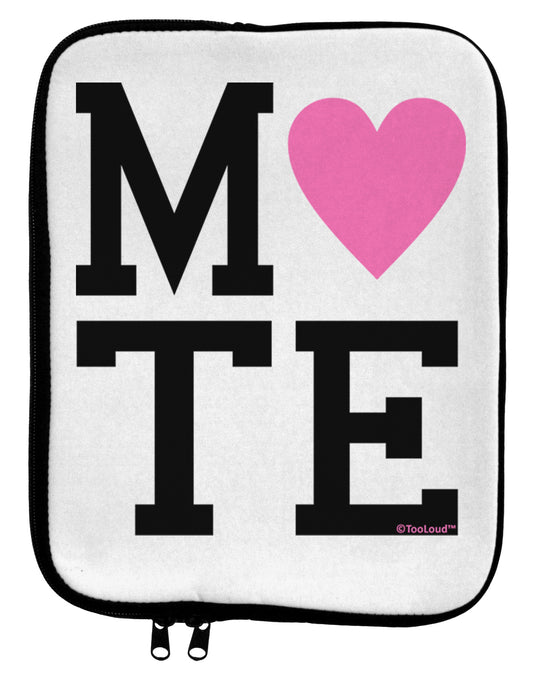 Matching Soulmate Design - Mate - Pink 9 x 11.5 Tablet Sleeve by TooLoud-TooLoud-White-Black-Davson Sales