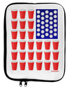 Beer Pong Flag 9 x 11.5 Tablet Sleeve by TooLoud-TooLoud-White-Black-Davson Sales
