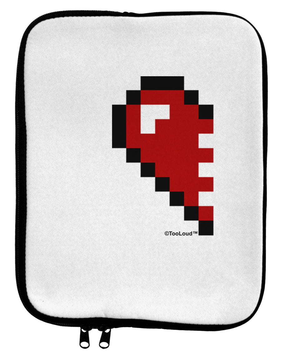 Couples Pixel Heart Design - Left 9 x 11.5 Tablet Sleeve by TooLoud-TooLoud-White-Black-Davson Sales