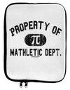 Mathletic Department Distressed 9 x 11.5 Tablet Sleeve by TooLoud-TooLoud-White-Black-Davson Sales