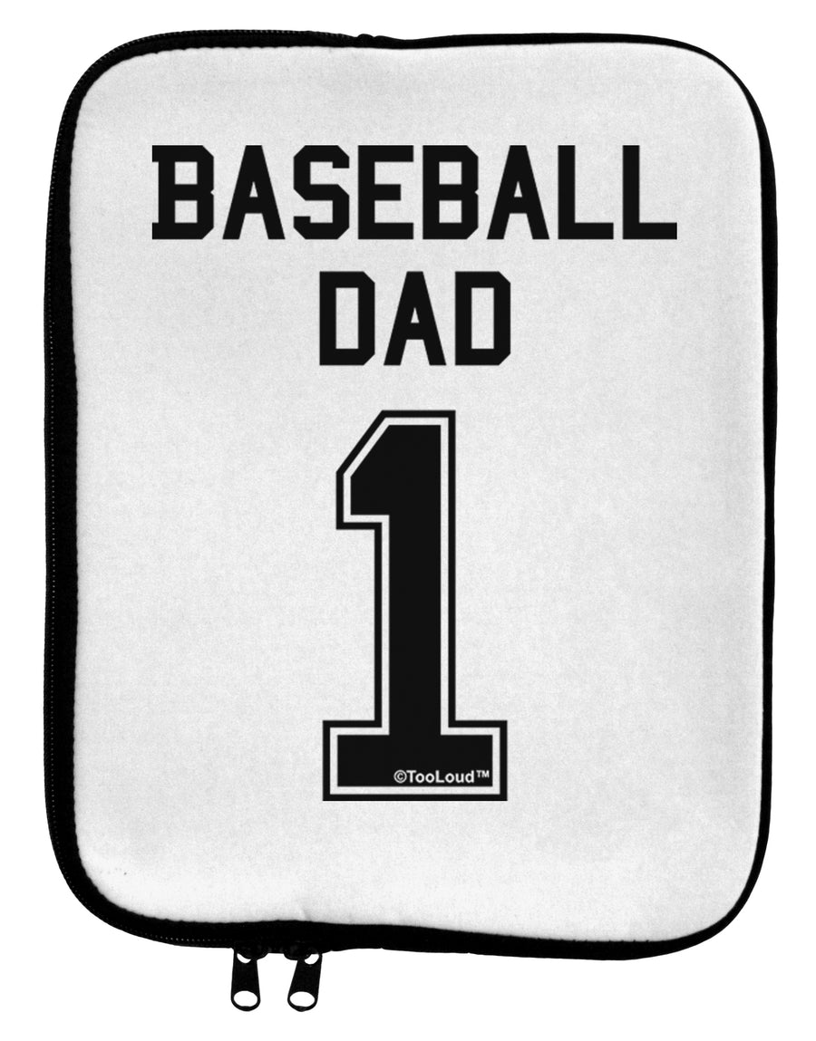 Baseball Dad Jersey 9 x 11.5 Tablet Sleeve by TooLoud-TooLoud-White-Black-Davson Sales