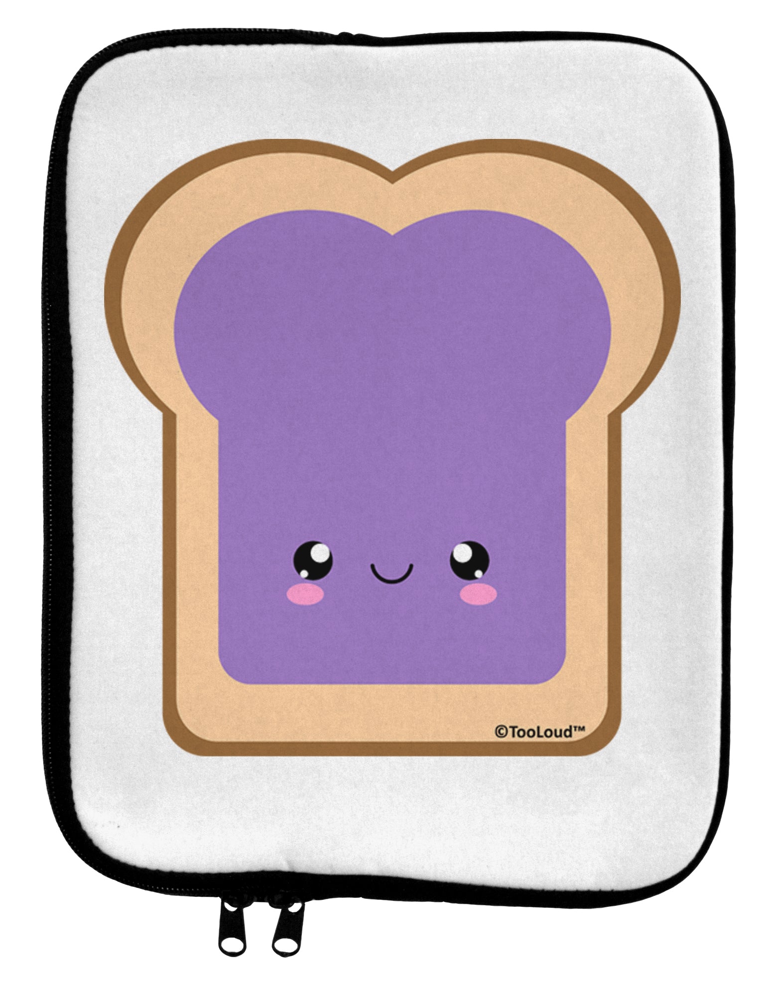 Cute Matching Design - PB and J - Jelly 9 x 11.5 Tablet Sleeve by TooLoud-TooLoud-White-Black-Davson Sales