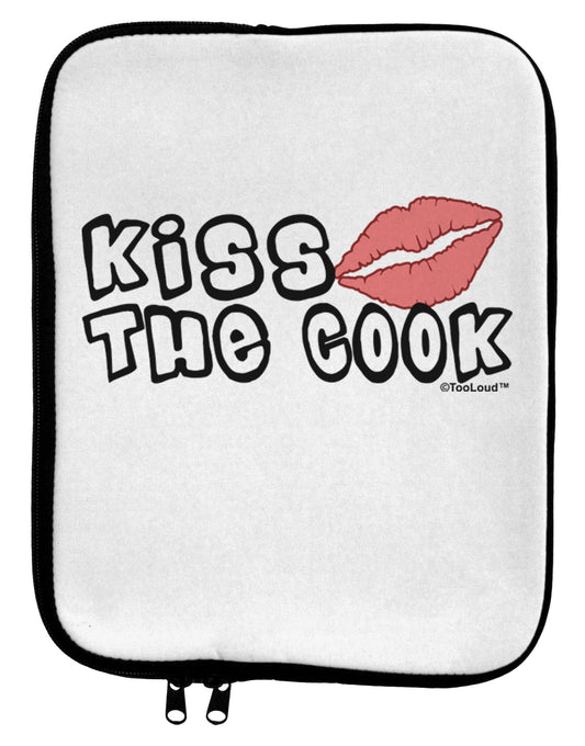 Kiss the Cook With Lips 9 x 11.5 Tablet Sleeve by TooLoud-TooLoud-White-Black-Davson Sales