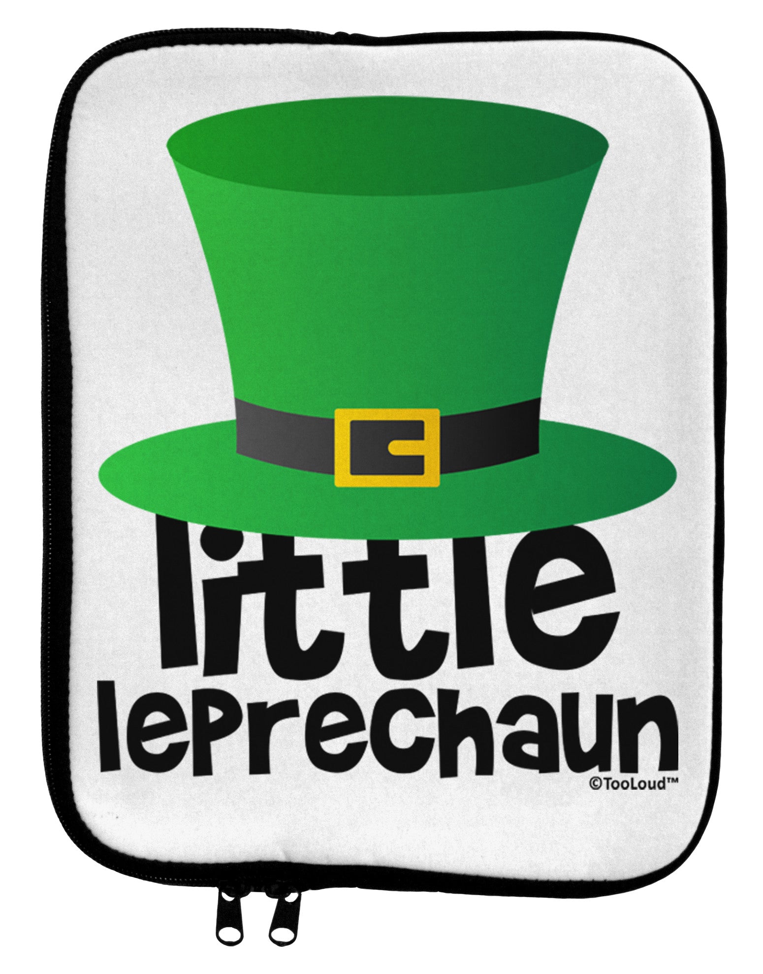 Little Leprechaun - St. Patrick's Day 9 x 11.5 Tablet Sleeve by TooLoud-TooLoud-White-Black-Davson Sales