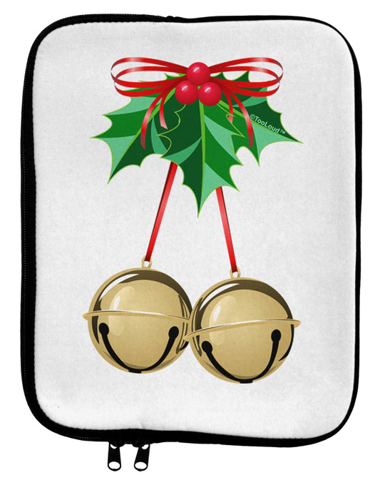 Jingle BALLS 9 x 11.5 Tablet Sleeve by TooLoud-TooLoud-White-Black-Davson Sales