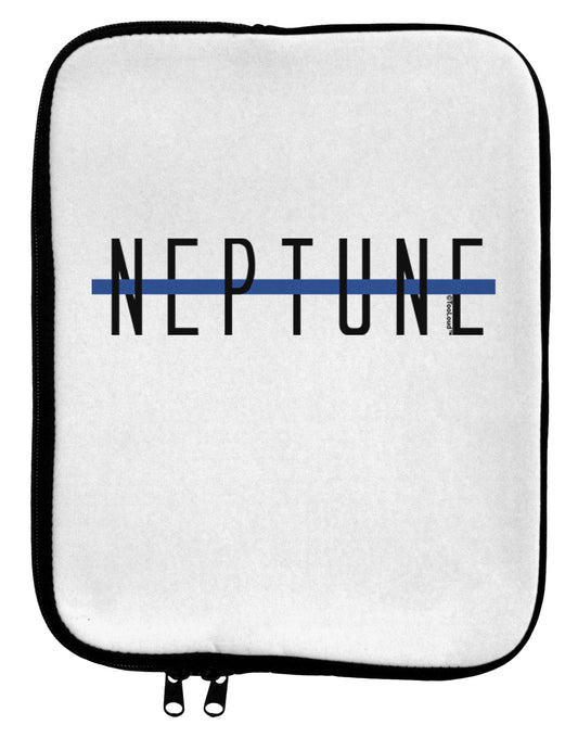 Planet Neptune Text Only 9 x 11.5 Tablet Sleeve by TooLoud-TooLoud-White-Black-Davson Sales