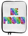 Be Proud Gay Pride - Rainbow Hearts 9 x 11.5 Tablet Sleeve by TooLoud-TooLoud-White-Black-Davson Sales