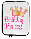 Birthday Princess - Tiara 9 x 11.5 Tablet Sleeve by TooLoud-TooLoud-White-Black-Davson Sales