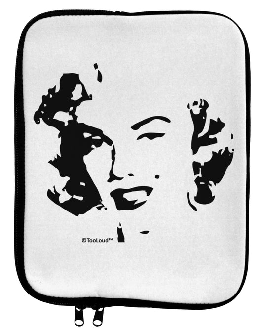 Marilyn Monroe Cutout Design 9 x 11.5 Tablet Sleeve by TooLoud-TooLoud-White-Black-Davson Sales