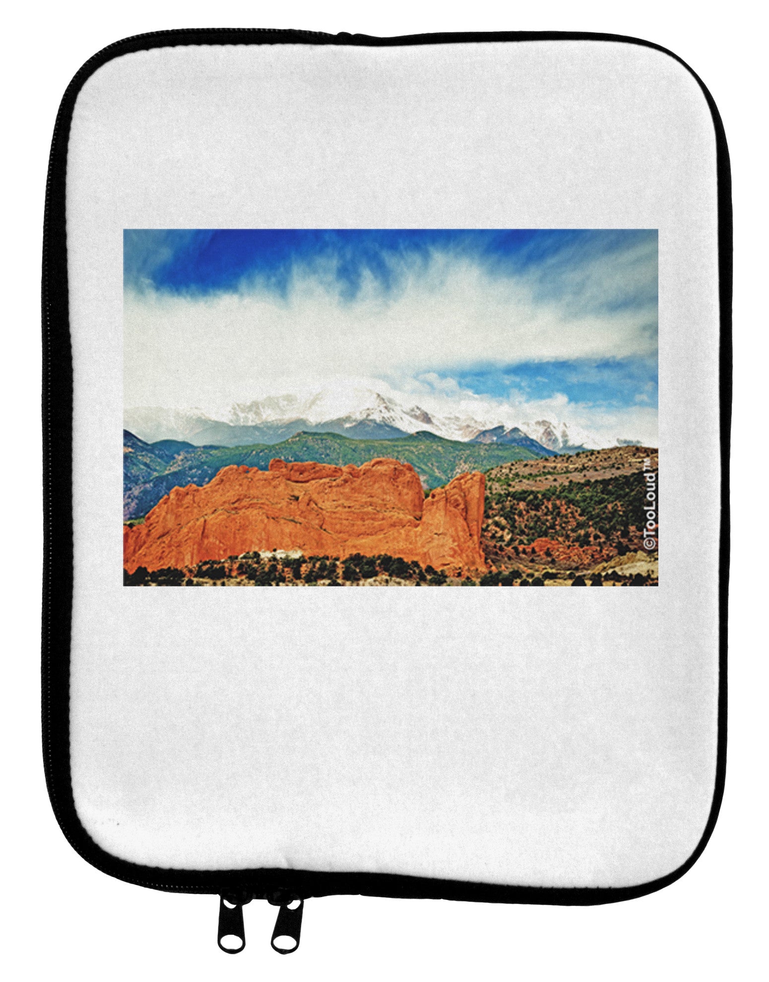 CO Beautiful View 9 x 11.5 Tablet Sleeve-TooLoud-White-Black-Davson Sales
