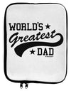 World's Greatest Dad - Sport Style 9 x 11.5 Tablet Sleeve by TooLoud-TooLoud-White-Black-Davson Sales