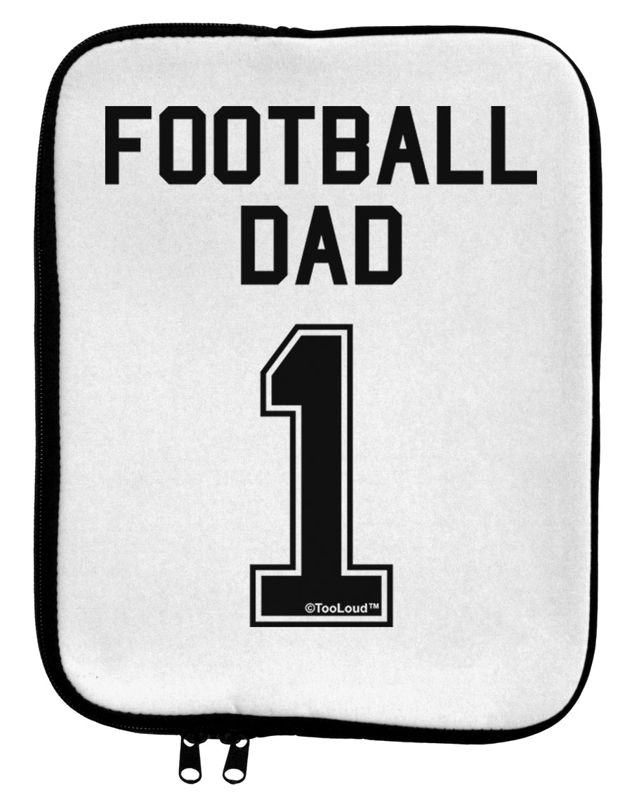 Football Dad Jersey 9 x 11.5 Tablet Sleeve by TooLoud-TooLoud-White-Black-Davson Sales