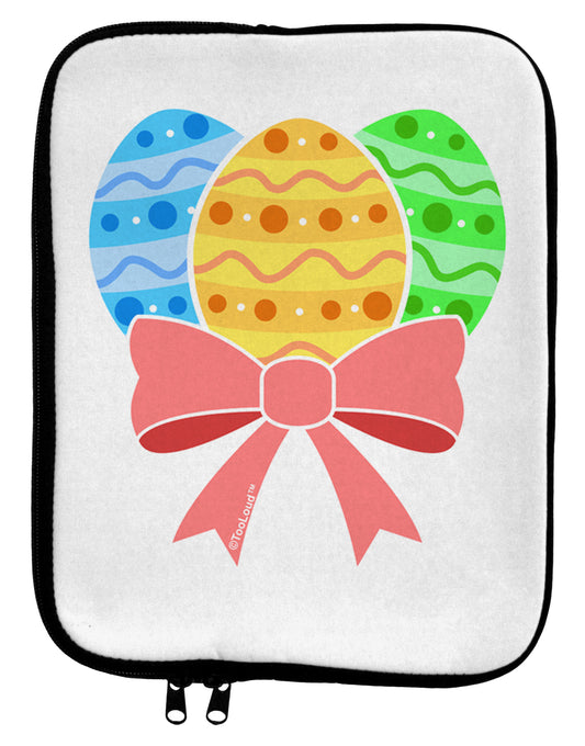 Easter Eggs With Bow 9 x 11.5 Tablet Sleeve by TooLoud-TooLoud-White-Black-Davson Sales