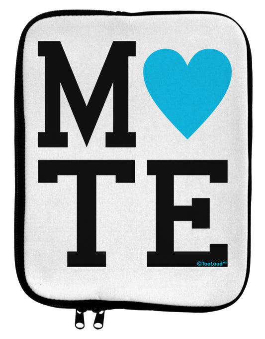 Matching Soulmate Design - Mate - Blue 9 x 11.5 Tablet Sleeve by TooLoud-TooLoud-White-Black-Davson Sales