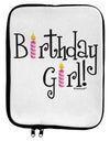 Birthday Girl - Birthday Candles 9 x 11.5 Tablet Sleeve by TooLoud-TooLoud-White-Black-Davson Sales