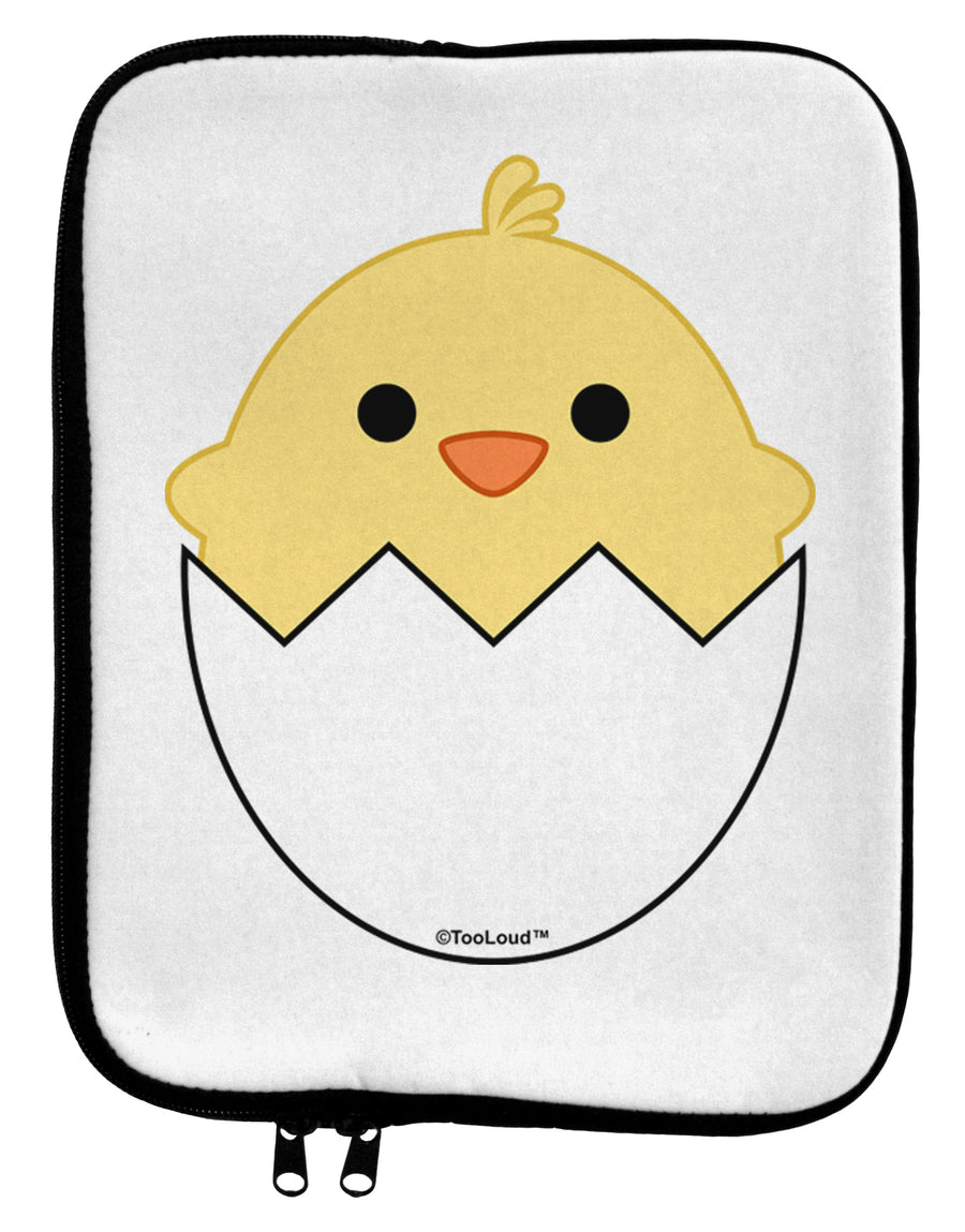 Cute Hatching Chick Design 9 x 11.5 Tablet Sleeve by TooLoud-TooLoud-White-Black-Davson Sales