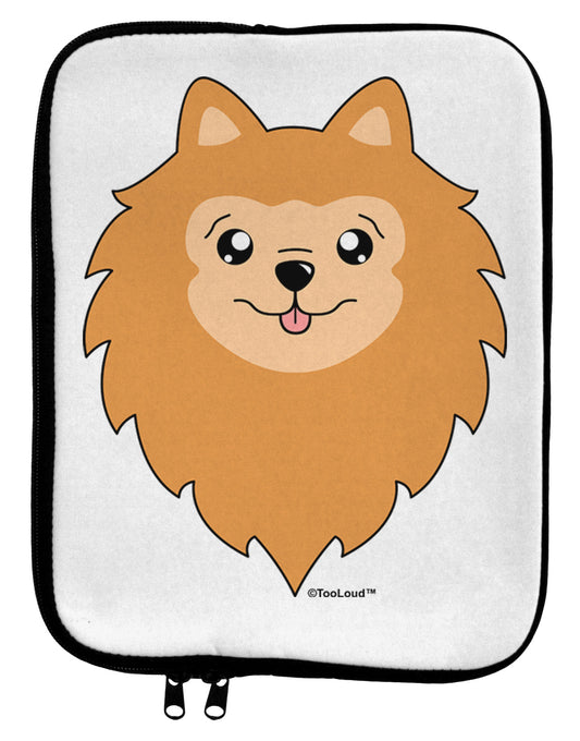 Cute Pomeranian Dog 9 x 11.5 Tablet Sleeve by TooLoud-TooLoud-White-Black-Davson Sales