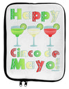 Margaritas - Mexican Flag Colors - Happy Cinco de Mayo 9 x 11.5 Tablet Sleeve by TooLoud-TooLoud-White-Black-Davson Sales