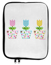 Three Easter Tulips 9 x 11.5 Tablet Sleeve by TooLoud-TooLoud-White-Black-Davson Sales