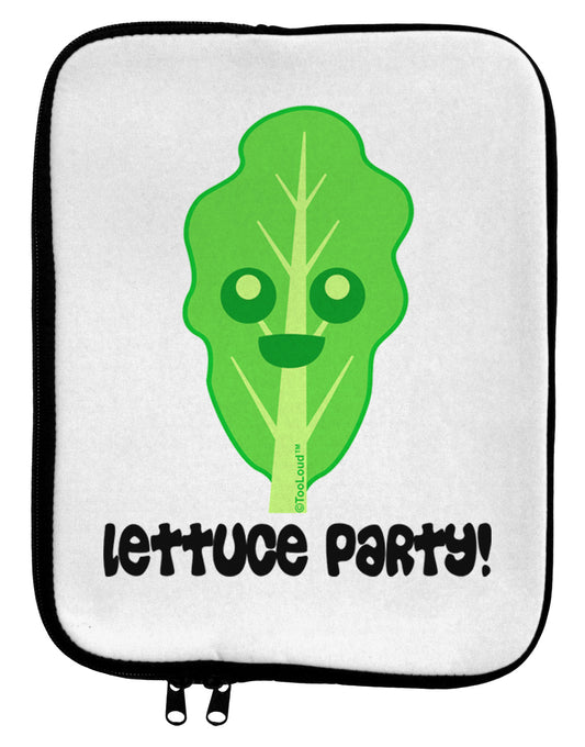 Cute Lettuce - Lettuce Party 9 x 11.5 Tablet Sleeve by TooLoud-TooLoud-White-Black-Davson Sales