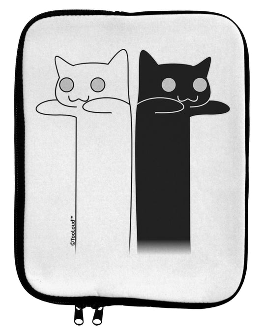 Longcat and Tacgnol - Internet Humor 9 x 11.5 Tablet Sleeve by TooLoud-TooLoud-White-Black-Davson Sales