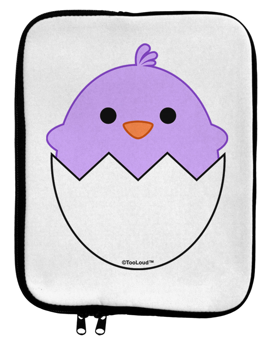 Cute Hatching Chick - Purple 9 x 11.5 Tablet Sleeve by TooLoud-TooLoud-White-Black-Davson Sales