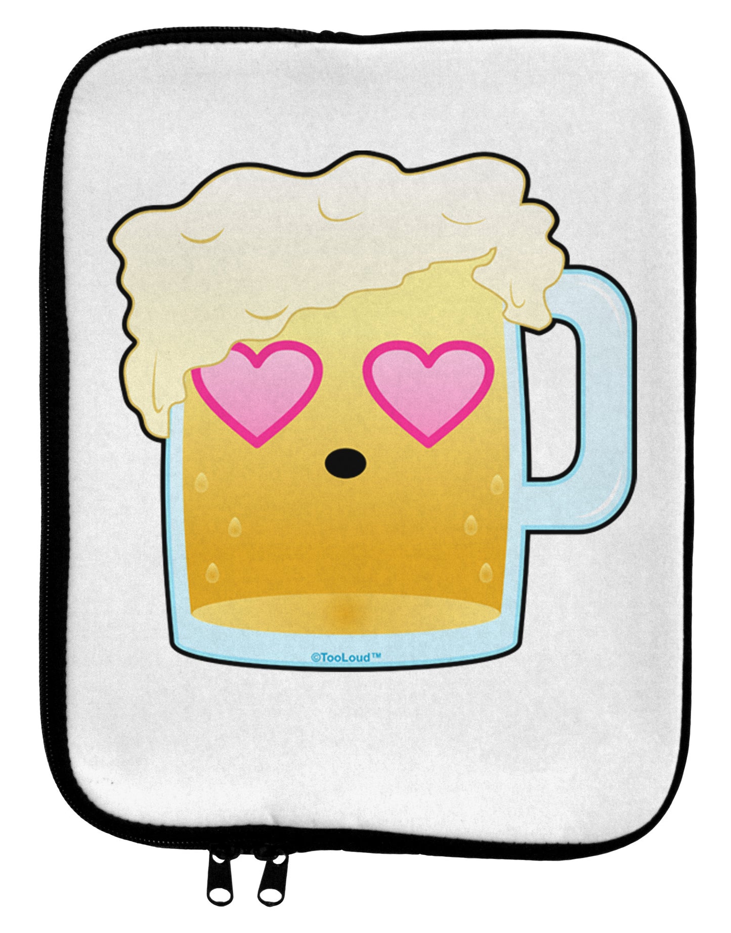 Cute Infatuated Beer 9 x 11.5 Tablet Sleeve by TooLoud-TooLoud-White-Black-Davson Sales