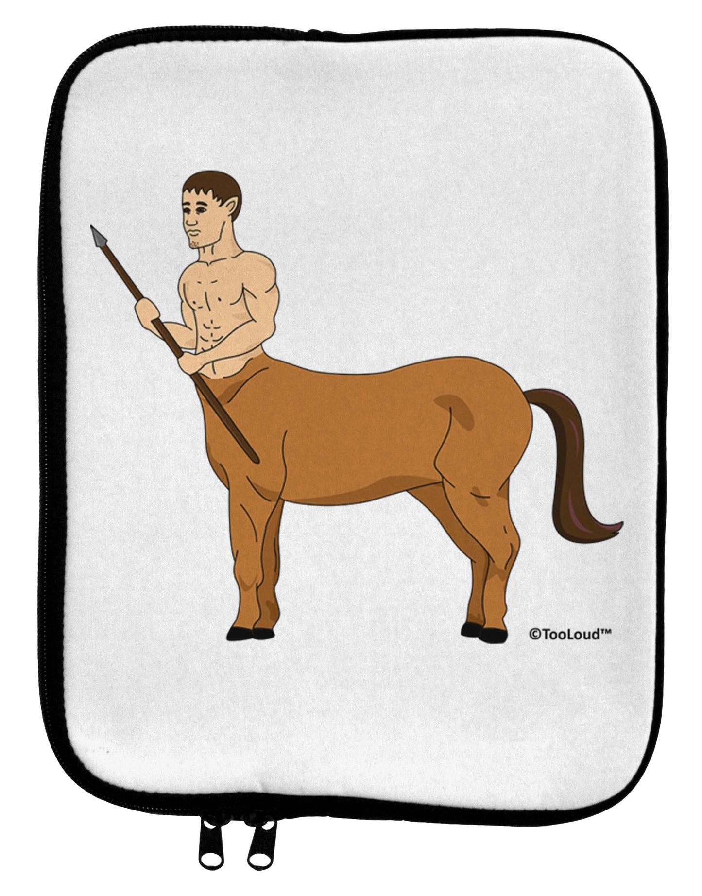 Greek Mythology Centaur Design - Color 9 x 11.5 Tablet Sleeve by TooLoud-TooLoud-White-Black-Davson Sales