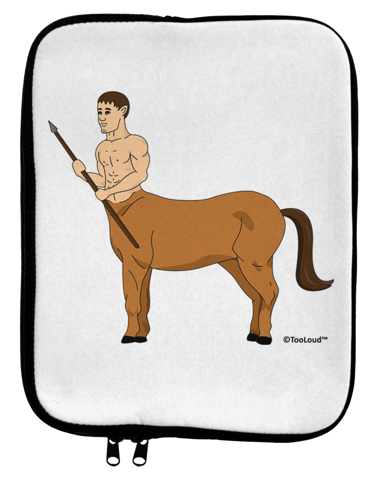 Greek Mythology Centaur Design - Color 9 x 11.5 Tablet Sleeve by TooLoud-TooLoud-White-Black-Davson Sales