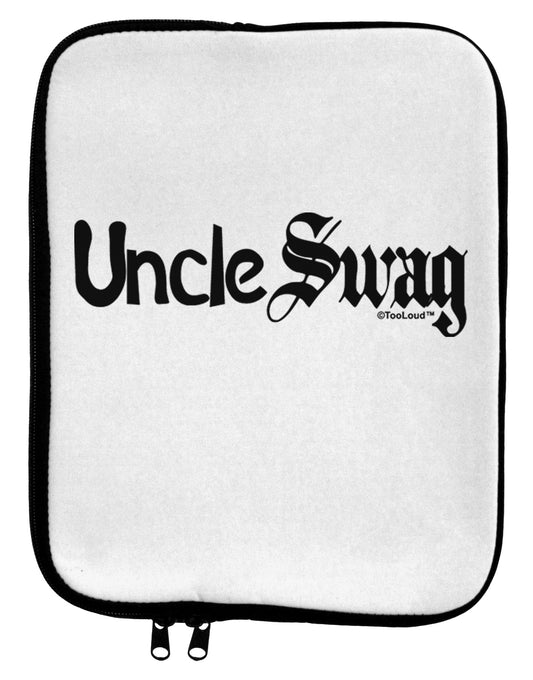 Uncle Swag Text 9 x 11.5 Tablet Sleeve by TooLoud-TooLoud-White-Black-Davson Sales
