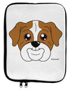 Cute Bulldog - Red 9 x 11.5 Tablet Sleeve by TooLoud-TooLoud-White-Black-Davson Sales