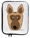 Cute German Shepherd Dog 9 x 11.5 Tablet Sleeve by TooLoud-TooLoud-White-Black-Davson Sales