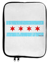 Distressed Chicago Flag Design 9 x 11.5 Tablet Sleeve by TooLoud-TooLoud-White-Black-Davson Sales