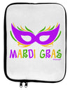 Mardi Gras - Purple Gold Green Mask 9 x 11.5 Tablet Sleeve by TooLoud-TooLoud-White-Black-Davson Sales