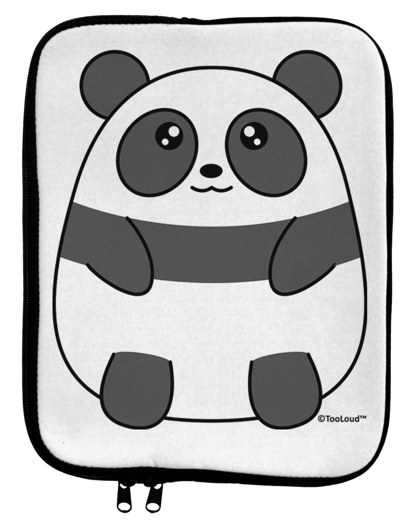 Cute Panda Bear 9 x 11.5 Tablet Sleeve by TooLoud-TooLoud-White-Black-Davson Sales