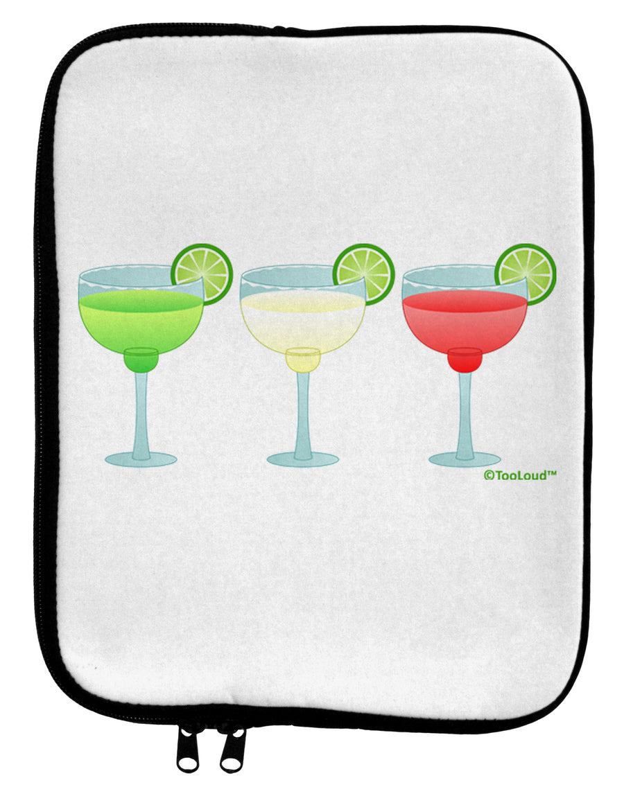 Margaritas - Mexican Flag Colors - Cinco de Mayo 9 x 11.5 Tablet Sleeve by TooLoud-TooLoud-White-Black-Davson Sales