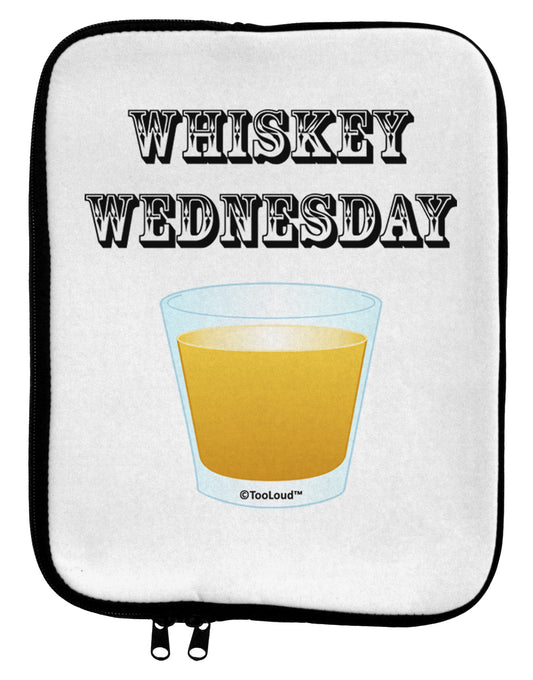 Whiskey Wednesday Design - Text 9 x 11.5 Tablet Sleeve by TooLoud-TooLoud-White-Black-Davson Sales