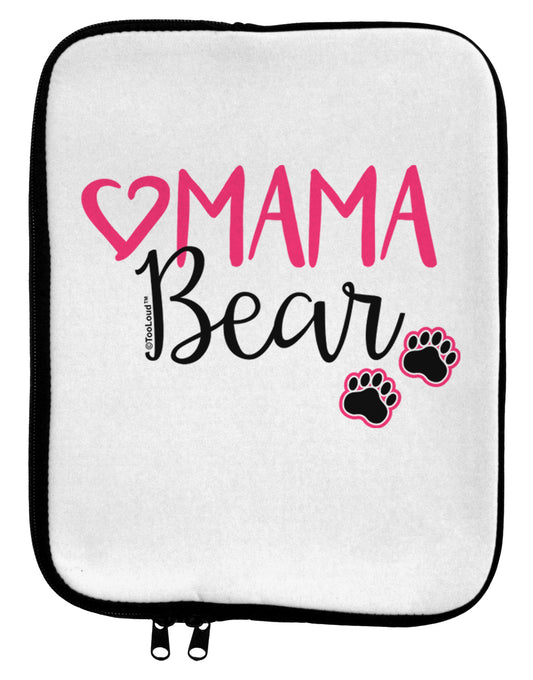 Mama Bear Paws 9 x 11.5 Tablet Sleeve-TooLoud-White-Black-Davson Sales