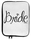 Bride Design - Diamond 9 x 11.5 Tablet Sleeve by TooLoud-TooLoud-White-Black-Davson Sales