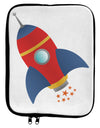 Space Rocket Ship and Stars 9 x 11.5 Tablet Sleeve by TooLoud-TooLoud-White-Black-Davson Sales