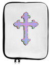 Easter Color Cross 9 x 11.5 Tablet Sleeve-TooLoud-White-Black-Davson Sales