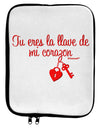 Tu Eres La Llave De Mi Corazon 9 x 11.5 Tablet Sleeve by TooLoud-TooLoud-White-Black-Davson Sales