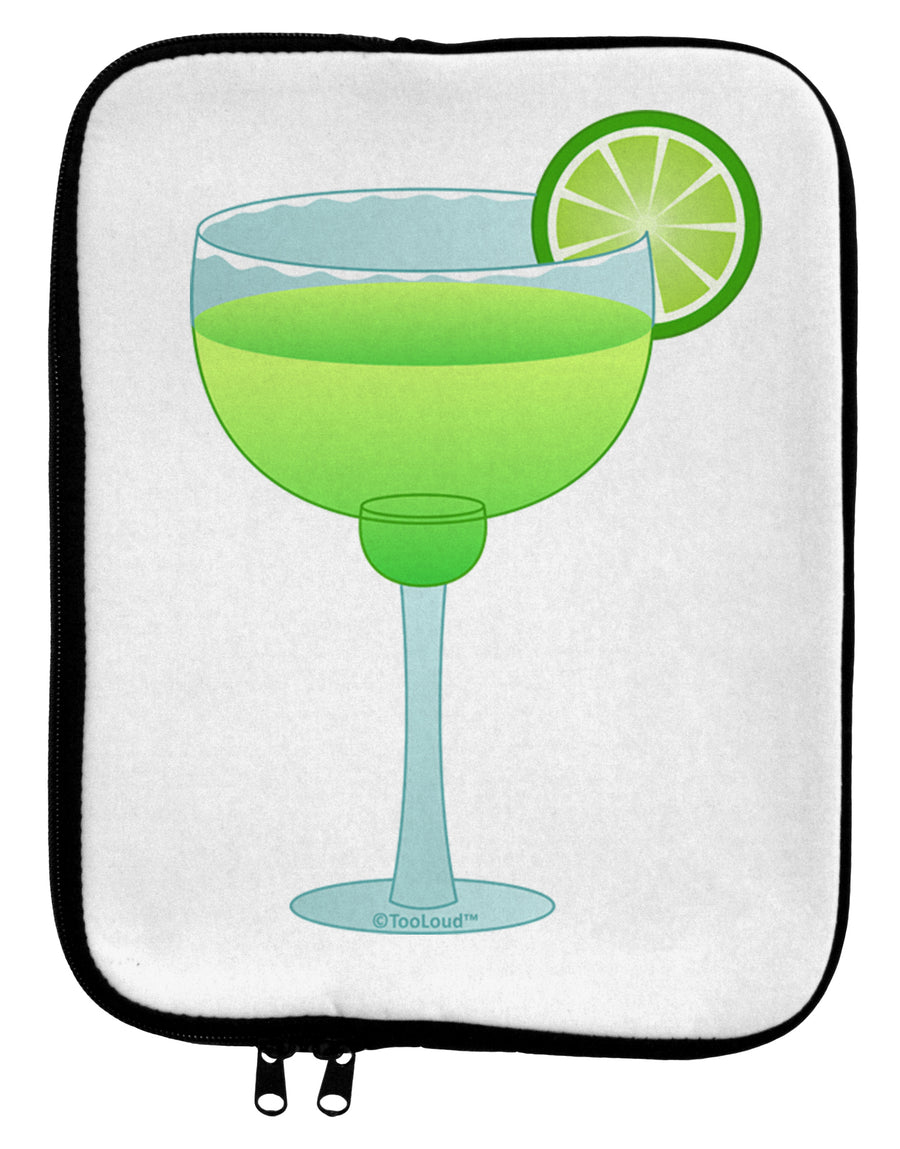 Green Margarita with Lime - Cinco de Mayo 9 x 11.5 Tablet Sleeve by TooLoud-TooLoud-White-Black-Davson Sales